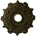 thumbnail image 1 of Ekena Millwork 17 1/2"OD x 4"ID x 1"P Preston Ceiling Medallion (Fits Canopies up to 4"), Hand-Painted Green Gold, 1 of 5