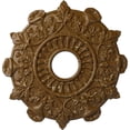 thumbnail image 1 of Ekena Millwork 17 1/2"OD x 4"ID x 1"P Preston Ceiling Medallion (Fits Canopies up to 4"), Hand-Painted Smokey Topaz Crackle, 1 of 5