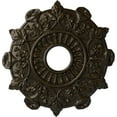 thumbnail image 1 of Ekena Millwork 17 1/2"OD x 4"ID x 1"P Preston Ceiling Medallion (Fits Canopies up to 4"), Hand-Painted Stone Hearth Crackle, 1 of 5