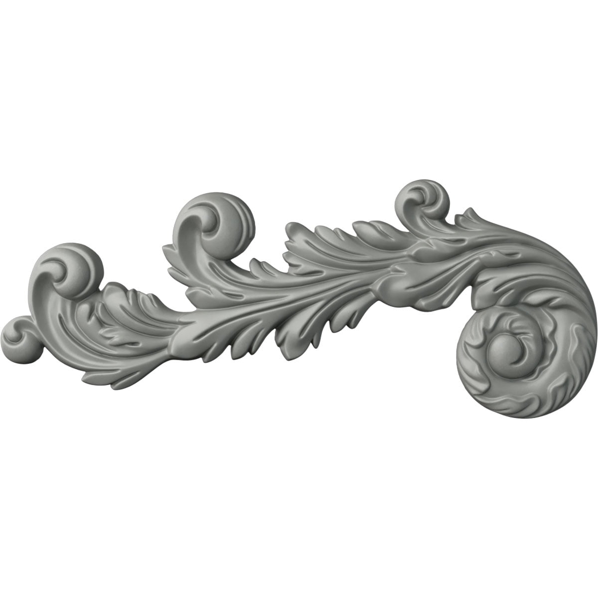 Edinburgh 7'' White Primed Polyurethane Scroll Onlay