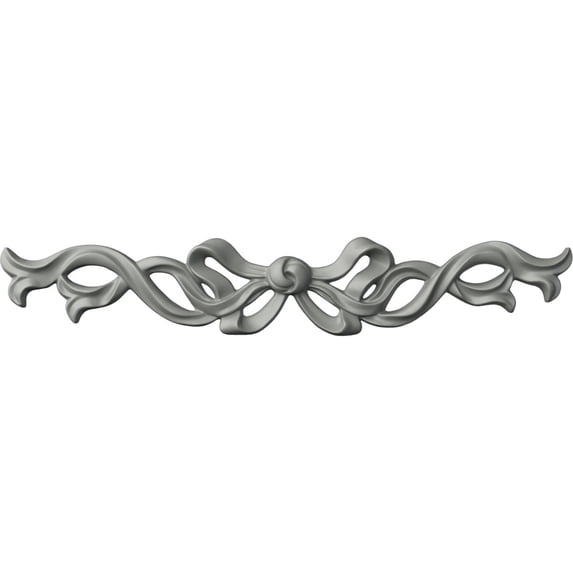 Ekena Millwork 17 1/8"W x 3"H x 7/8"P Versailles Large Ribbon with Bow Center Onlay
