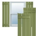 thumbnail image 1 of Ekena Millwork 17 1/8"W x 59"H True Fit PVC Three Board Spaced Board-n-Batten Shutters, Moss Green (Per Pair - Hardware Not Included), 1 of 8