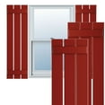 thumbnail image 1 of Ekena Millwork 17 1/8"W x 75"H True Fit PVC Three Board Spaced Board-n-Batten Shutters, Fire Red (Per Pair - Hardware Not Included), 1 of 8