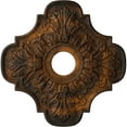 thumbnail image 1 of Ekena Millwork 17 3/4"OD x 3 1/8"ID x 1"P Peralta Ceiling Medallion (Fits Canopies up to 4 5/8"), Hand-Painted Rust, 1 of 6