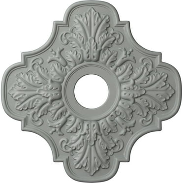 Ekena Millwork 17 3/4"OD x 3 3/4"ID x 1"P Peralta Ceiling Medallion (Fits Canopies up to 4 5/8")