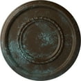 thumbnail image 1 of Ekena Millwork 17 3/8"OD x 1 1/8"P Federal Roped Large Ceiling Medallion (Fits Canopies up to 7 3/4"), Hand-Painted Bronze Blue Patina, 1 of 6