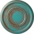 thumbnail image 1 of Ekena Millwork 17 3/8"OD x 1 1/8"P Federal Roped Large Ceiling Medallion (Fits Canopies up to 7 3/4"), Hand-Painted Copper Green Patina, 1 of 6
