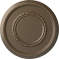 thumbnail image 1 of Ekena Millwork 17 3/8"OD x 1 1/8"P Federal Roped Large Ceiling Medallion (Fits Canopies up to 7 3/4"), Hand-Painted Warm Silver, 1 of 6