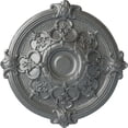 thumbnail image 1 of Ekena Millwork 17 3/8"OD x 1 3/4"P Hamilton Ceiling Medallion (Fits Canopies up to 3 3/4"), Hand-Painted Platinum, 1 of 6