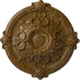 thumbnail image 1 of Ekena Millwork 17 3/8"OD x 1 3/4"P Hamilton Ceiling Medallion (Fits Canopies up to 3 3/4"), Hand-Painted Smokey Topaz Crackle, 1 of 6