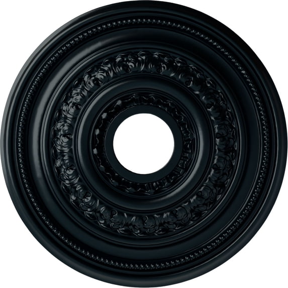 Ekena Millwork 17 5/8"OD X 3 5/8"ID X 1 7/8"P Orleans Ceiling Medallion (Fits Canopies up to 4 5/8"), Hand-Painted Night Shade