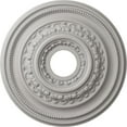 thumbnail image 1 of Ekena Millwork 17 5/8"OD X 3 5/8"ID X 1 7/8"P Orleans Ceiling Medallion (Fits Canopies up to 4 5/8"), Hand-Painted Ultra Pure White, 1 of 7