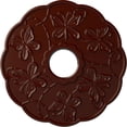 thumbnail image 1 of Ekena Millwork 17 7/8"OD x 3 7/8"ID x 1"P Terrones Butterfly Ceiling Medallion (Fits Canopies up to 3 7/8"), Hand-Painted Brushed Mahogany, 1 of 6