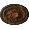 thumbnail image 1 of Ekena Millwork 18 1/2"W x 13 1/2"H x 1 7/8"P Saverne Ceiling Medallion, Hand-Painted Rust, 1 of 4