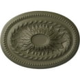 thumbnail image 1 of Ekena Millwork 18 1/2"W x 13 1/2"H x 1 7/8"P Saverne Ceiling Medallion, Hand-Painted Spartan Stone, 1 of 4
