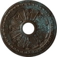 thumbnail image 1 of Ekena Millwork 18 1/8"OD 3 5/8"ID x 1 1/8"P Raymond Ceiling Medallion (Fits Canopies up to 5 1/8"), Hand-Painted Bronze Blue Patina, 1 of 5