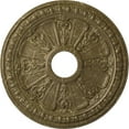 thumbnail image 1 of Ekena Millwork 18 1/8"OD 3 5/8"ID x 1 1/8"P Raymond Ceiling Medallion (Fits Canopies up to 5 1/8"), Hand-Painted Mississippi Mud Crackle, 1 of 5