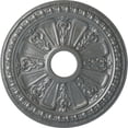 thumbnail image 1 of Ekena Millwork 18 1/8"OD 3 5/8"ID x 1 1/8"P Raymond Ceiling Medallion (Fits Canopies up to 5 1/8"), Hand-Painted Platinum, 1 of 5