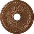 thumbnail image 1 of Ekena Millwork 18 1/8"OD 3 5/8"ID x 1 1/8"P Raymond Ceiling Medallion (Fits Canopies up to 5 1/8"), Hand-Painted Polished Copper, 1 of 5