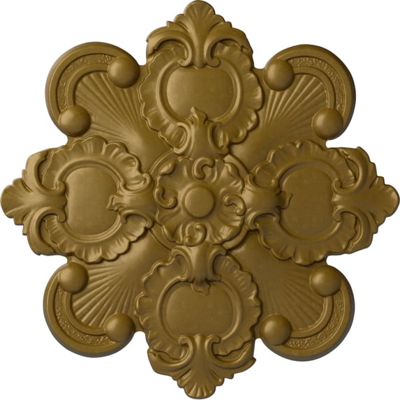 Ekena Millwork 18 1/8"OD x 1 1/4"P Katheryn Ceiling Medallion, Hand-Painted Gold