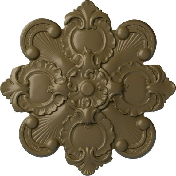 Ekena Millwork 18 1/8"OD x 1 1/4"P Katheryn Ceiling Medallion, Hand-Painted Mississippi Mud