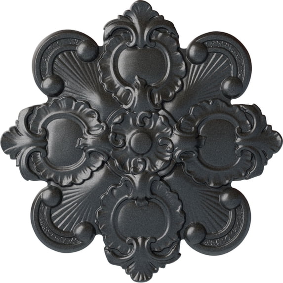 Ekena Millwork 18 1/8"OD x 1 1/4"P Katheryn Ceiling Medallion, Hand-Painted Pewter