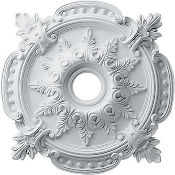 Ekena Millwork 18 5/8"OD 4"ID x 1 1/8"P Classic Ceiling Medallion (Fits Canopies up to 12 3/4")