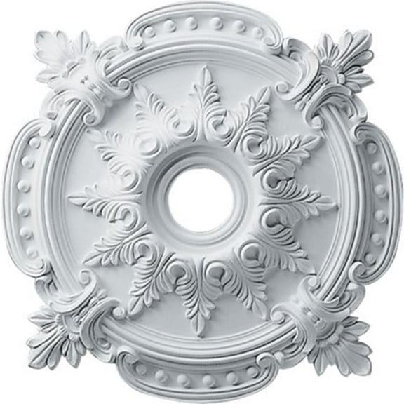 Ekena Millwork 18 5/8"OD 4"ID x 1 1/8"P Classic Ceiling Medallion (Fits Canopies up to 12 3/4")