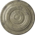thumbnail image 1 of Ekena Millwork 18"OD x 1 1/2"P Niobe Ceiling Medallion (Fits Canopies up to 8 5/8"), Hand-Painted Castle Stone Crackle, 1 of 5