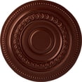 thumbnail image 1 of Ekena Millwork 18"OD x 1 1/4"P Oldham Ceiling Medallion (Fits Canopies up to 8 5/8"), Hand-Painted Antique Copper, 1 of 5