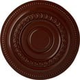 thumbnail image 1 of Ekena Millwork 18"OD x 1 1/4"P Oldham Ceiling Medallion (Fits Canopies up to 8 5/8"), Hand-Painted Brushed Mahogany, 1 of 5