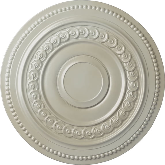 Ekena Millwork 18"OD x 1 1/4"P Oldham Ceiling Medallion (Fits Canopies up to 8 5/8"), Hand-Painted Flash Blue