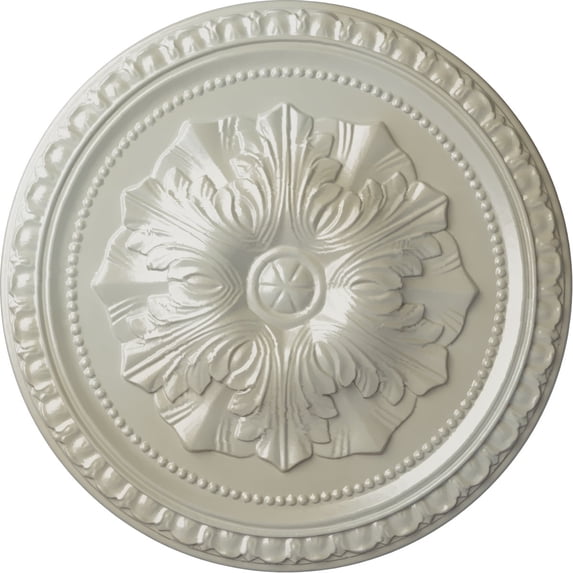 Ekena Millwork 18"OD x 1 3/8"P Richmond Ceiling Medallion (Fits Canopies up to 2 5/8"), Hand-Painted Flash Blue