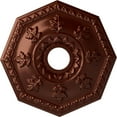 thumbnail image 1 of Ekena Millwork 18"OD x 3 1/2"ID x 1 1/2"P Nottingham Ceiling Medallion (Fits Canopies up to 4 5/8"), Hand-Painted Antique Copper, 1 of 5