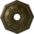 thumbnail image 1 of Ekena Millwork 18"OD x 3 1/2"ID x 1 1/2"P Nottingham Ceiling Medallion (Fits Canopies up to 4 5/8"), Hand-Painted Brass, 1 of 5