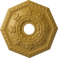 thumbnail image 1 of Ekena Millwork 18"OD x 3 1/2"ID x 1 1/2"P Nottingham Ceiling Medallion (Fits Canopies up to 4 5/8"), Hand-Painted Iridescent Gold, 1 of 5