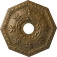 thumbnail image 1 of Ekena Millwork 18"OD x 3 1/2"ID x 1 1/2"P Nottingham Ceiling Medallion (Fits Canopies up to 4 5/8"), Hand-Painted Rubbed Bronze, 1 of 5