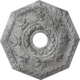 thumbnail image 1 of Ekena Millwork 18"OD x 3 1/2"ID x 1 1/2"P Nottingham Ceiling Medallion (Fits Canopies up to 4 5/8"), Hand-Painted Ultra Pure White Crackle, 1 of 5