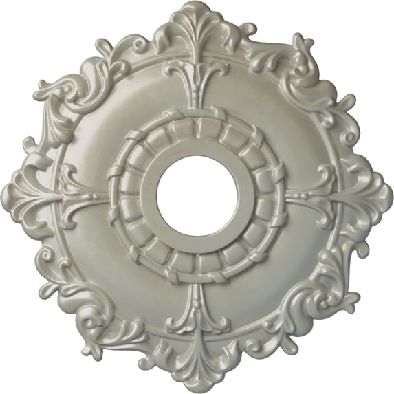 Ekena Millwork 18"OD x 3 1/2"ID x 1 1/2"P Riley Ceiling Medallion (Fits Canopies up to 4 5/8"), Hand-Painted Flash Copper