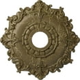 thumbnail image 1 of Ekena Millwork 18"OD x 3 1/2"ID x 1 1/2"P Riley Ceiling Medallion (Fits Canopies up to 4 5/8"), Hand-Painted Mississippi Mud Crackle, 1 of 5