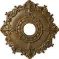 thumbnail image 1 of Ekena Millwork 18"OD x 3 1/2"ID x 1 1/2"P Riley Ceiling Medallion (Fits Canopies up to 4 5/8"), Hand-Painted Rubbed Bronze, 1 of 5