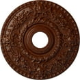 thumbnail image 1 of Ekena Millwork 18"OD x 3 1/2"ID x 1 1/2"P Rose Ceiling Medallion (Fits Canopies up to 7 1/4"), Hand-Painted Burnished Mahogany Crackle, 1 of 6