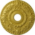 thumbnail image 1 of Ekena Millwork 18"OD x 3 1/2"ID x 1 1/2"P Rose Ceiling Medallion (Fits Canopies up to 7 1/4"), Hand-Painted Rich Gold, 1 of 6
