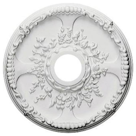 Ekena Millwork 18"OD x 3 1/2"ID x 1 3/8"P Antioch Ceiling Medallion (Fits Canopies up to 3 1/2")