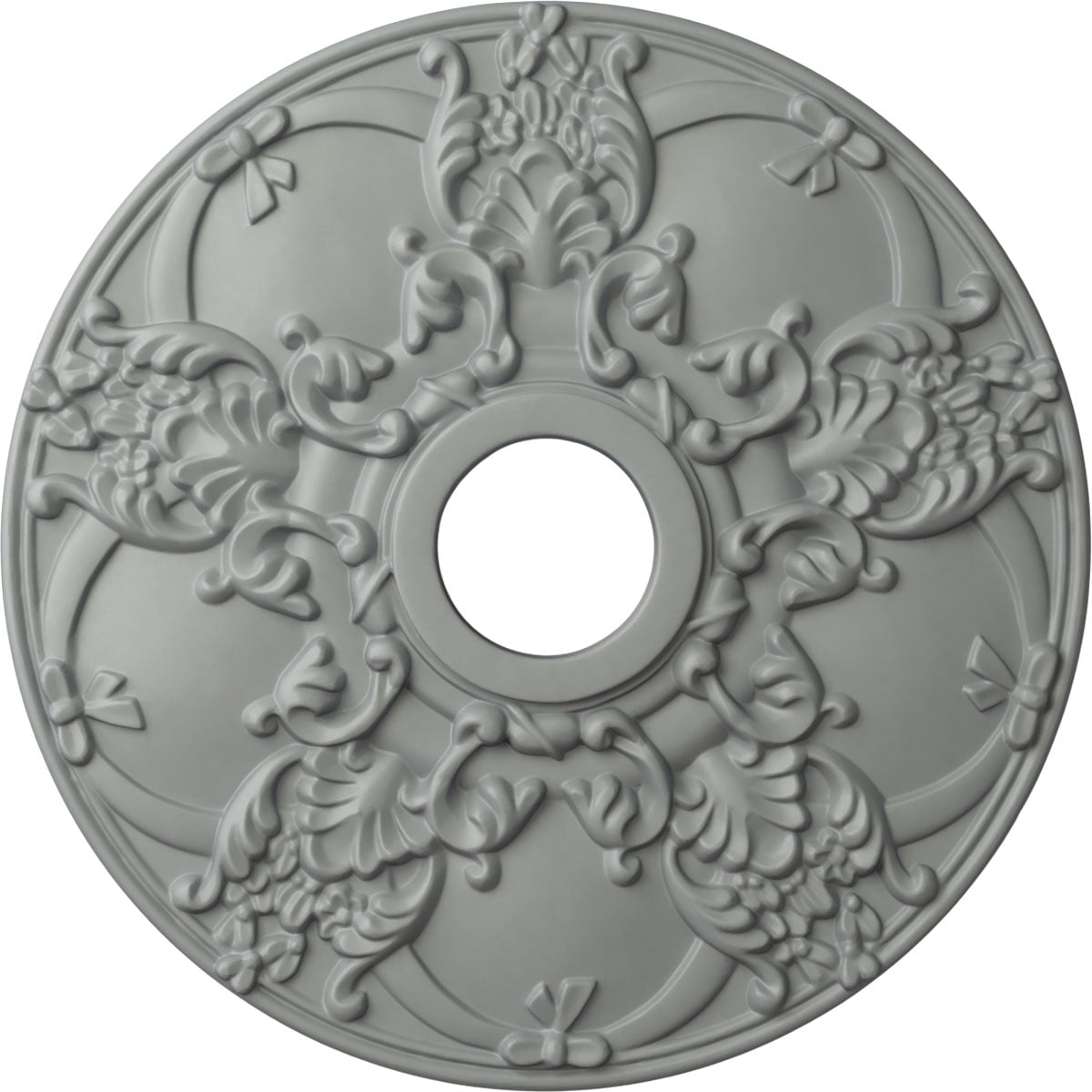 18" Primed White Urethane Decorative Ceiling Medallion