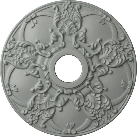 Ekena Millwork 18"OD x 3 1/2"ID x 1 3/8"P Norwich Ceiling Medallion (Fits Canopies up to 4 1/2")