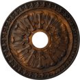 thumbnail image 1 of Ekena Millwork 18"OD x 3 1/2"ID x 1 3/8"P Warsaw Ceiling Medallion (Fits Canopies up to 3 1/2"), Hand-Painted Rust, 1 of 6