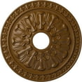 thumbnail image 1 of Ekena Millwork 18"OD x 3 1/2"ID x 1 3/8"P Warsaw Ceiling Medallion (Fits Canopies up to 3 1/2"), Hand-Painted Smokey Topaz, 1 of 6