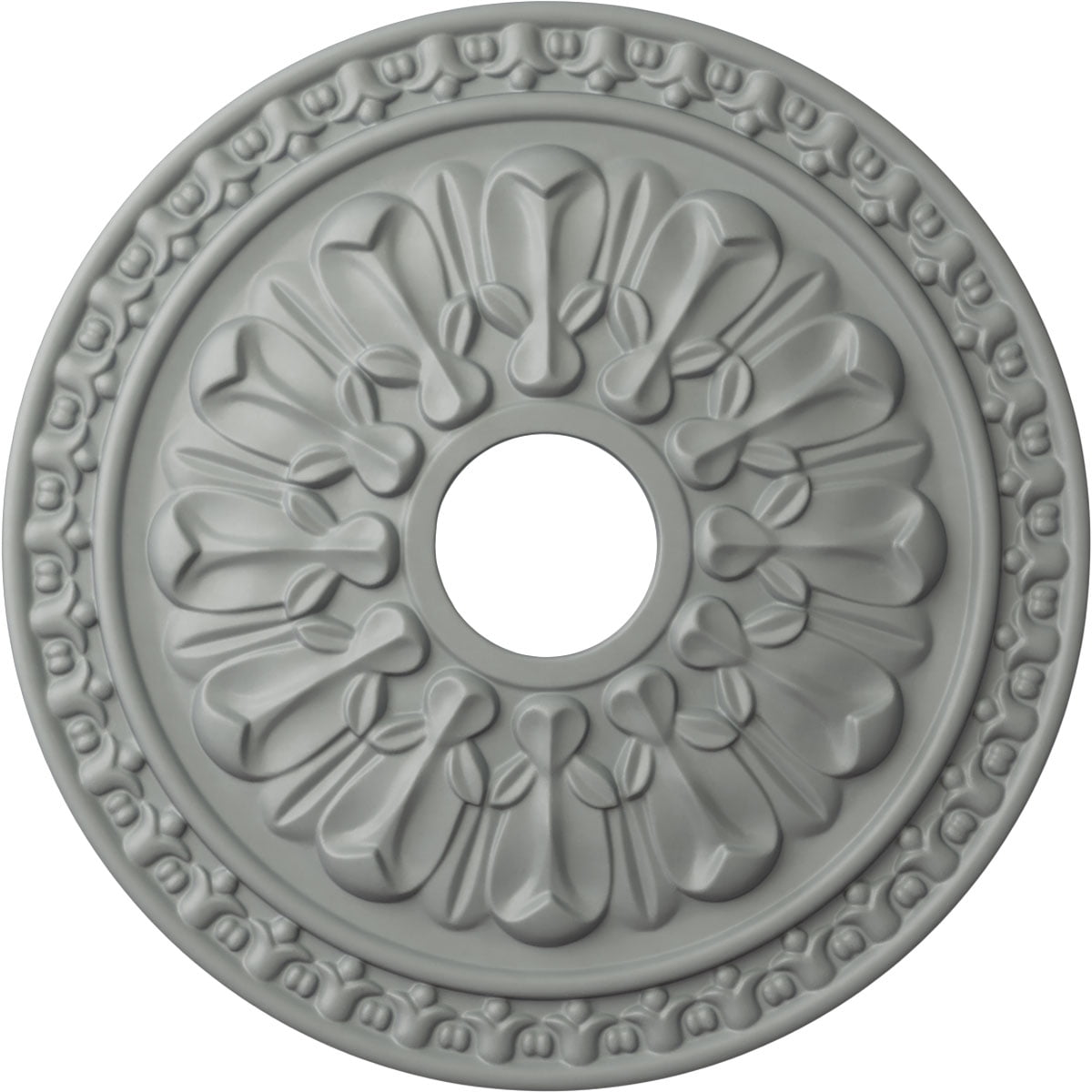 Ekena Millwork 18"OD x 3 1/2"ID x 1 3/8"P Warsaw Ceiling Medallion (Fits Canopies up to 3 1/2")