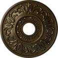 thumbnail image 1 of Ekena Millwork 18"OD x 3 1/2"ID x 1"P Valletta Ceiling Medallion (Fits Canopies up to 3 1/2"), Hand-Painted Brass, 1 of 6